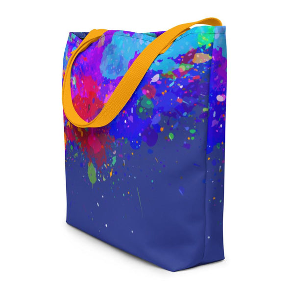 South Asian Holi Spalsh Watercolor Beach Bag