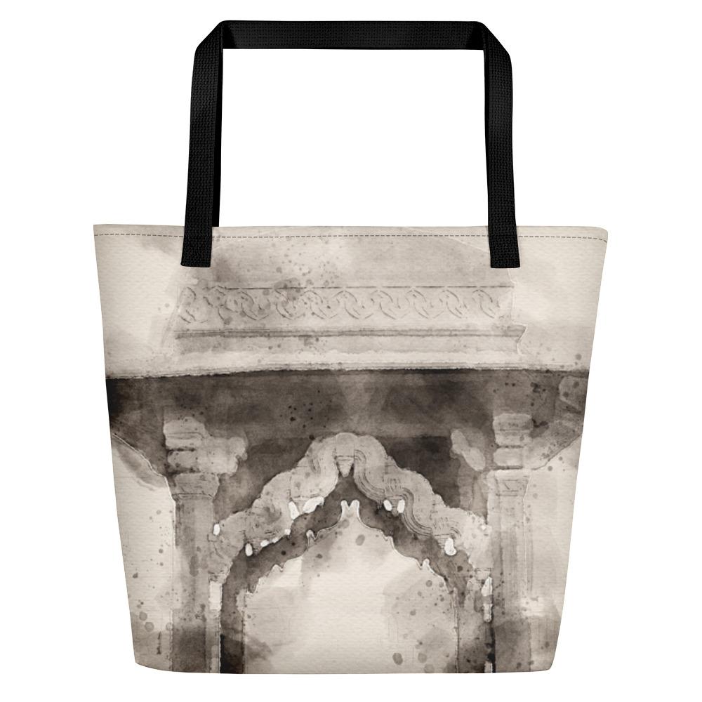 Architecture South Asian Watercolour Design Beach Bag