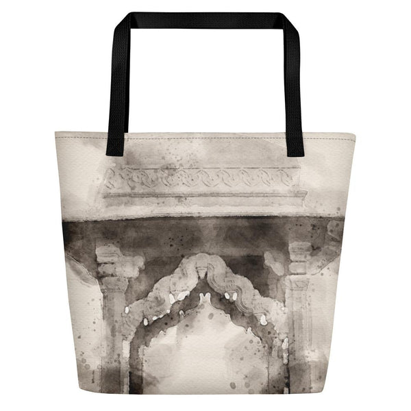 Architecture South Asian Watercolour Design Beach Bag