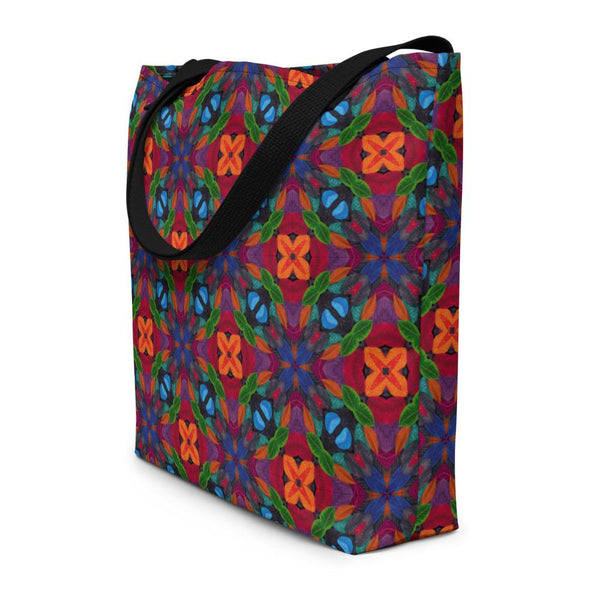 Traditional South Asian Print Design Beach Bag