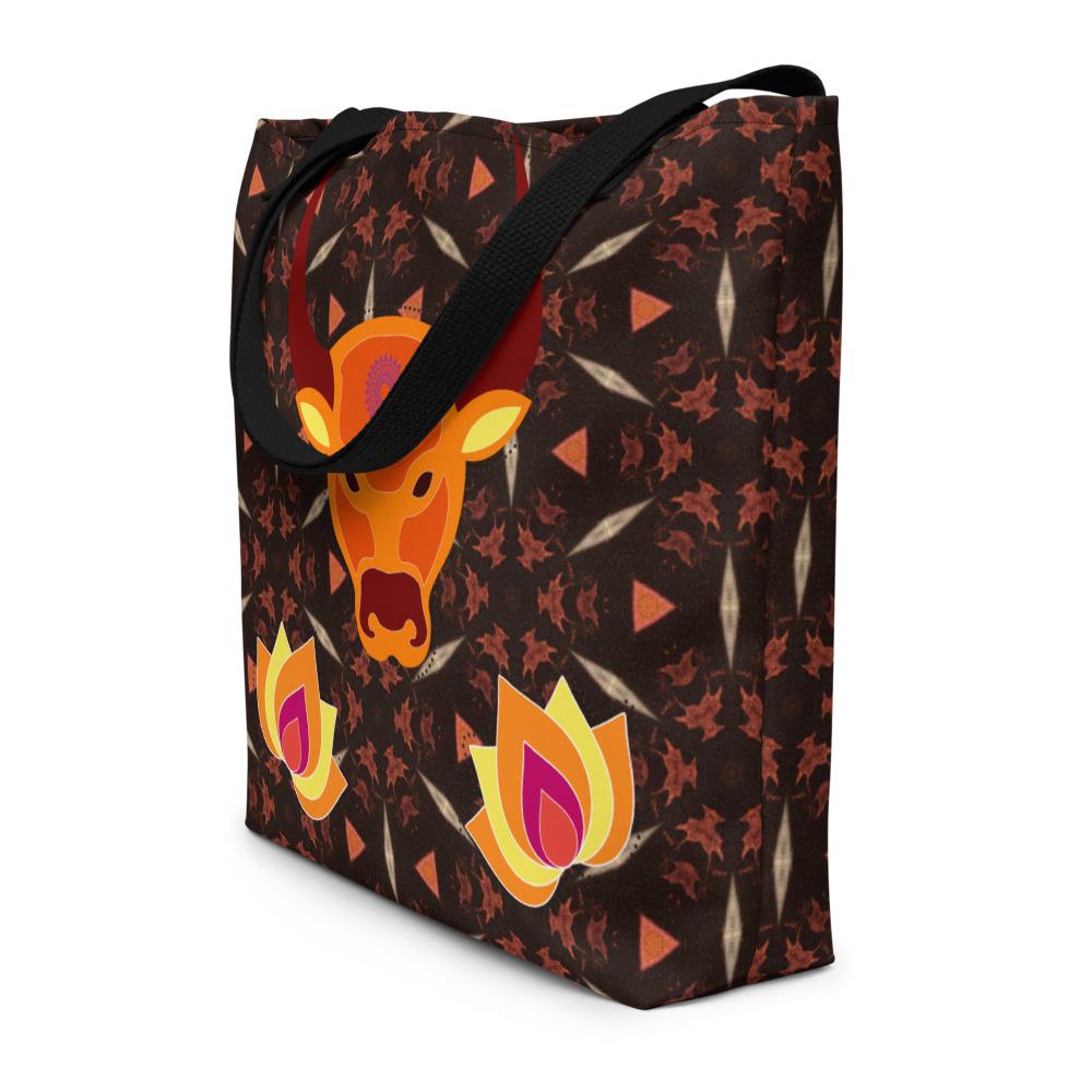 Traditional South Asian Mandala Design Beach Bag