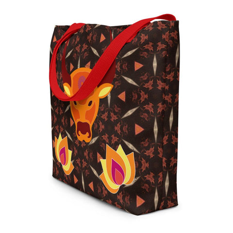 Traditional South Asian Mandala Design Beach Bag