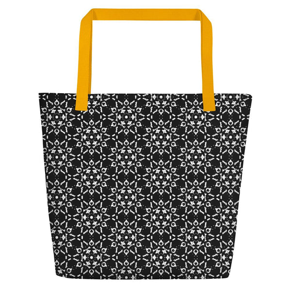 Traditional South Asian Floral Motif Beach Bag