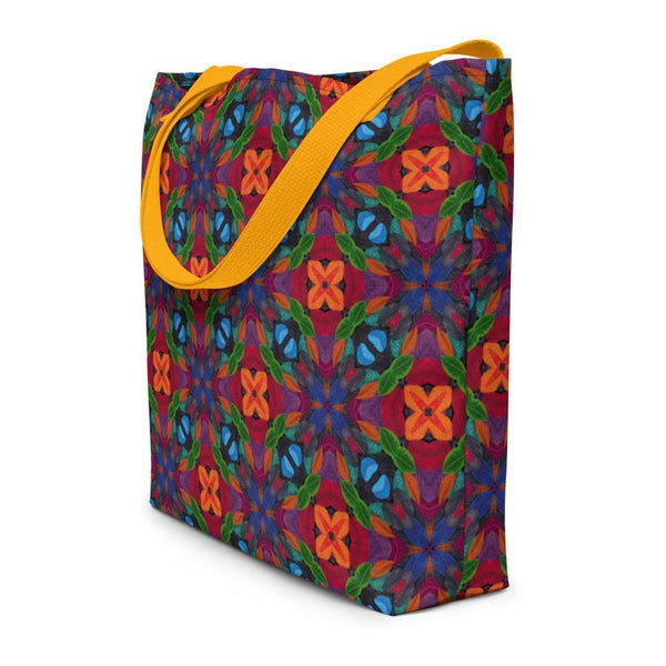Traditional South Asian Print Design Beach Bag