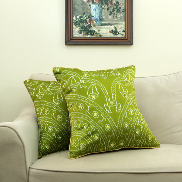 Curry Peepal Handmade Throw Pillow Cushion Living Room Bedroom Decor