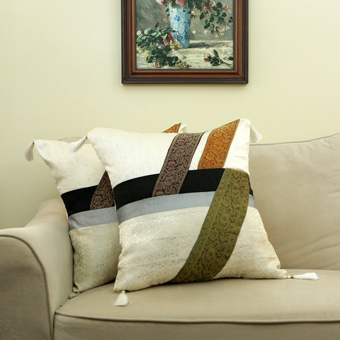 Curry Peepal Handmade Throw Pillow Cushion Living Room Bedroom Decor