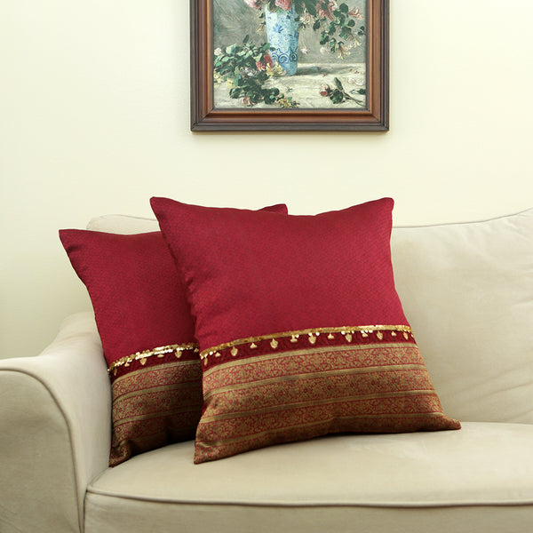 Curry Peepal Handmade Throw Pillow Cushion Living Room Bedroom Decor