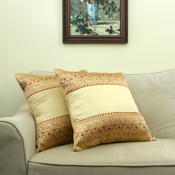 Curry Peepal Handmade Throw Pillow Cushion Living Room Bedroom Decor