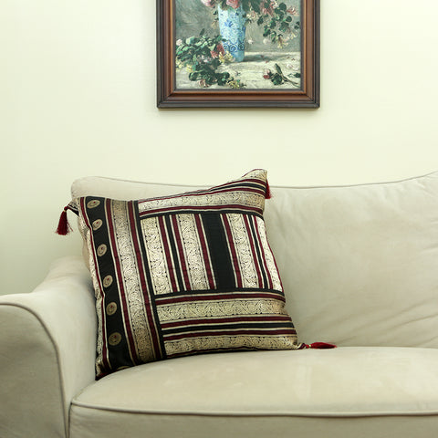 Curry Peepal Handmade Throw Pillow Cushion Living Room Bedroom Decor
