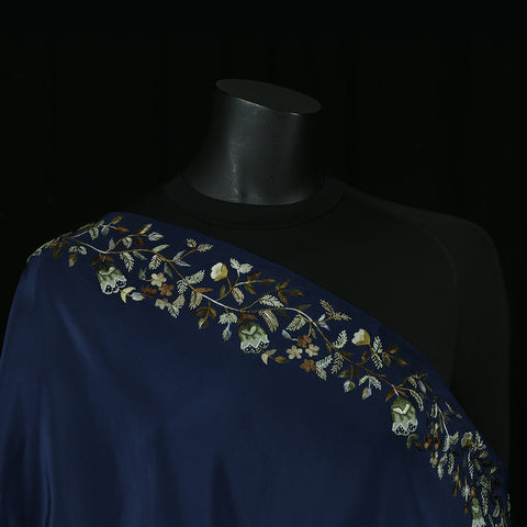 Curry Peepal Silk Scarf Handmade Chiffon Crepe Women Hijab Headscarf