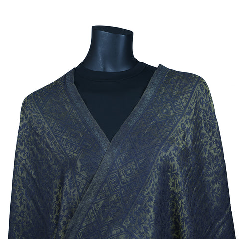 Curry Peepal Shawl Pashmina Wool Women Scarf Handmade