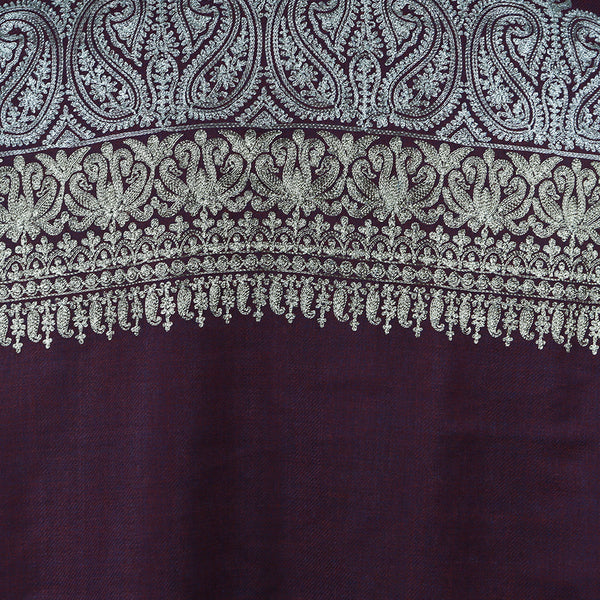 Curry Peepal Shawl Pashmina Wool Women Scarf Handmade