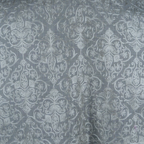 Blended Pashmina Full Size Shawl Alabaster Floral Net