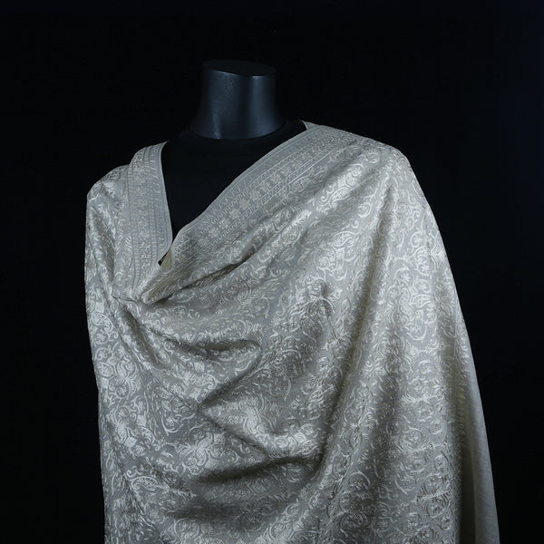 Curry Peepal Shawl Pashmina Wool Women Scarf Handmade