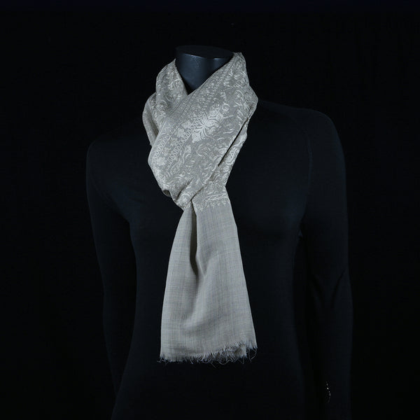 Curry Peepal Shawl Pashmina Wool Women Scarf Handmade
