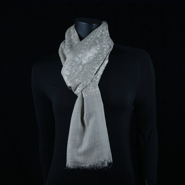 Curry Peepal Shawl Pashmina Wool Women Scarf Handmade