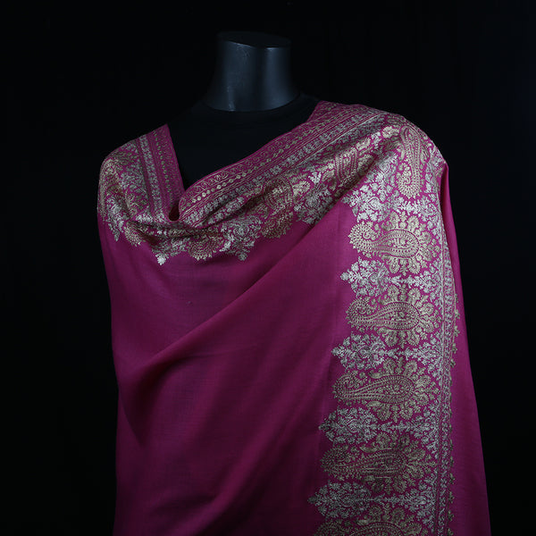 Curry Peepal Shawl Pashmina Wool Women Scarf Handmade