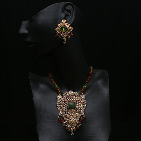 Polki Necklace & Earring Set