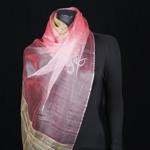 Women's Crepe Scarf Pink