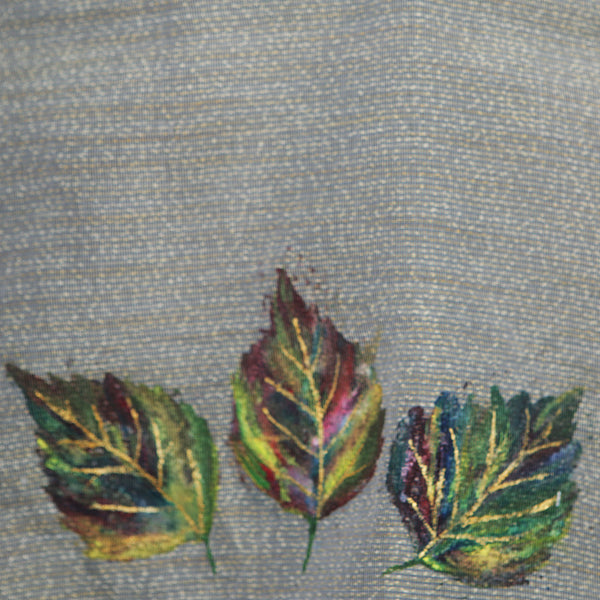 Women's Blended Silk Scarf Cream Woven