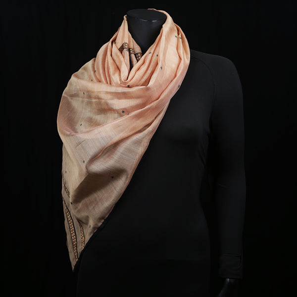 Blended Cotton Women's Scarf Pale Peach