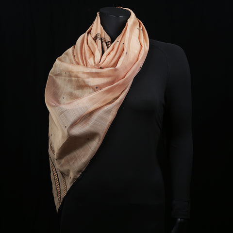 Blended Cotton Women's Scarf Pale Peach