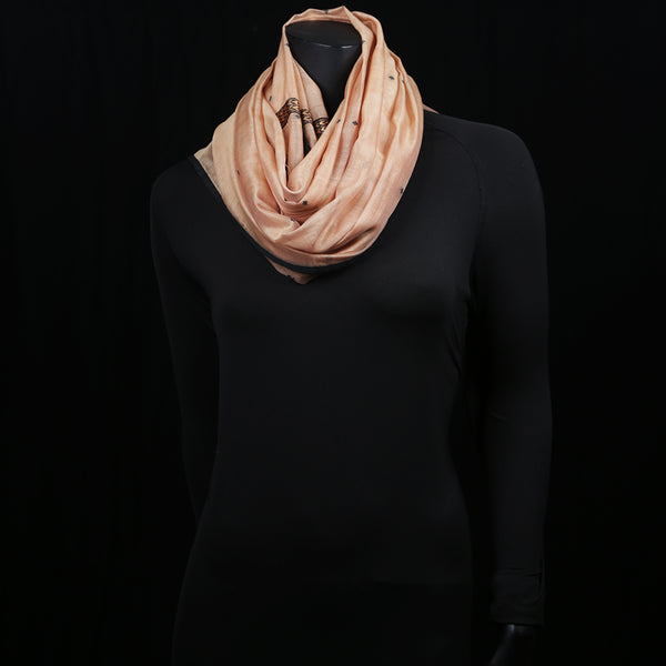 Blended Cotton Women's Scarf Pale Peach