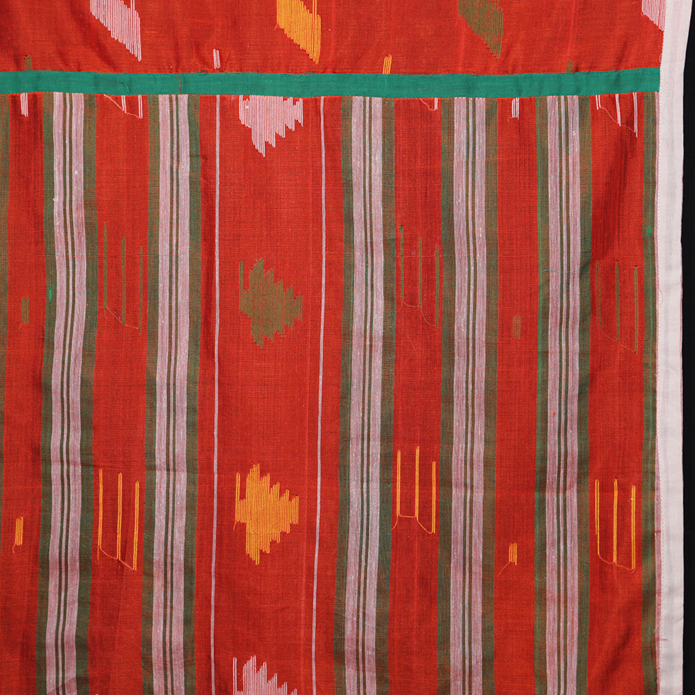 Blended Cotton Women's Scarf Orange Patola