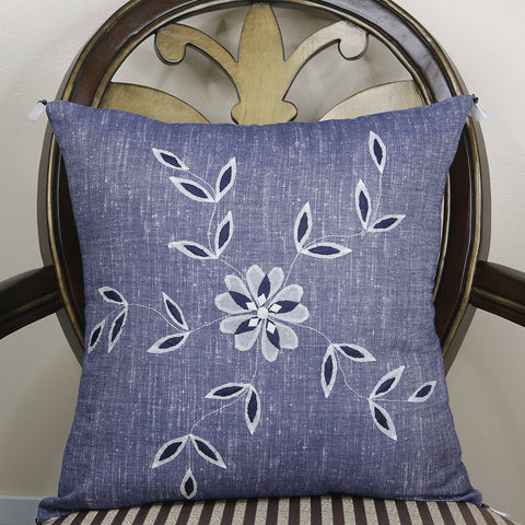 Curry Peepal Throw Pillow Cushion Handmade Silk Square Living Room Bedroom Decor Interior