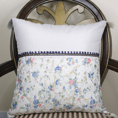 Handmade Decorative Throw Pillow Cushion & Cover Snow White