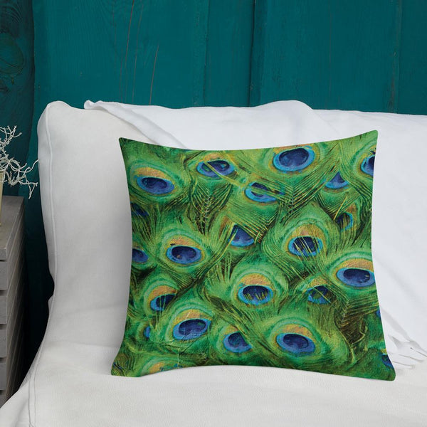 Antique Art Print Decorative Throw Pillow & Cushion Feather Bouquet