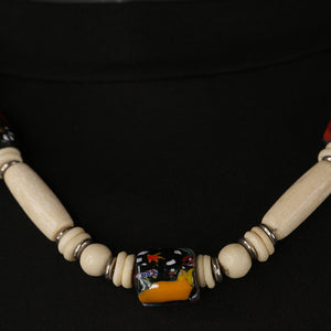 Necklace Curry Peepal Resin Handmade Metallic  Necklace Jewelry Jewellery