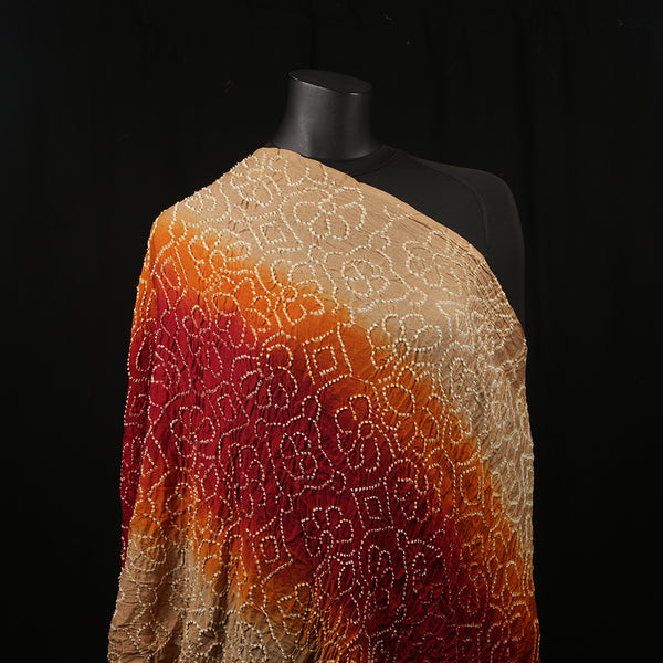 Curry Peepal Women's Scarf Tie & Dye Rust Red Hijab