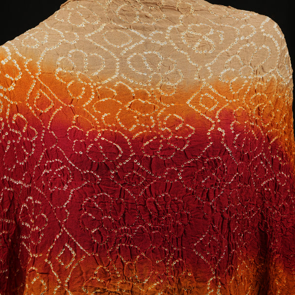 Curry Peepal Women's Scarf Tie & Dye Rust Red Hijab