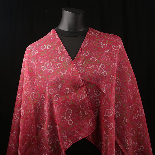 Curry Peepal Women's Scarf Chiffon Hijab Pink Large