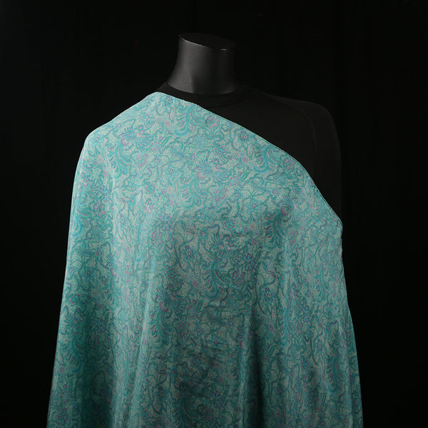 Curry Peepal Women's Scarf Chiffon Hijab Turquoise Large