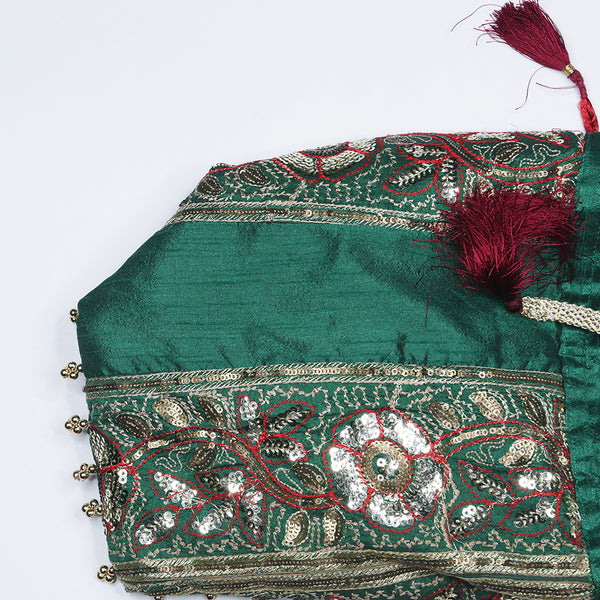 Handmade Potli HandBag Bottle Green