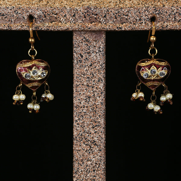 Handmade Traditional 'Lac' Jewellery - Earrings Sherry