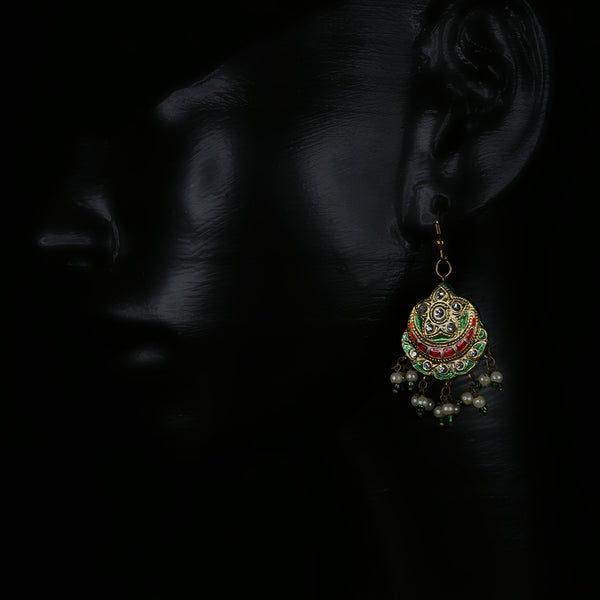 Handmade Traditional 'Lac' Jewellery - Pendant Necklace and Earring set