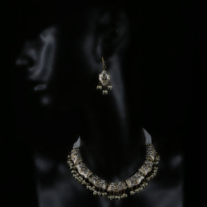 Handmade Traditional 'Lac' Jewellery - Pendant Necklace and Earring set