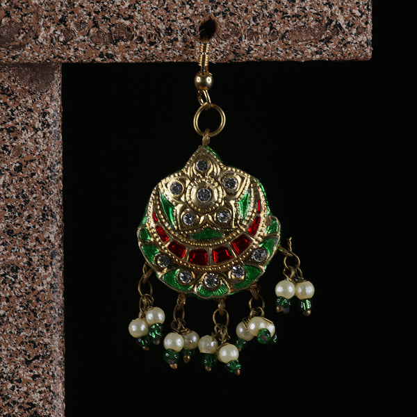 Handmade Traditional 'Lac' Jewellery - Pendant Necklace and Earring set