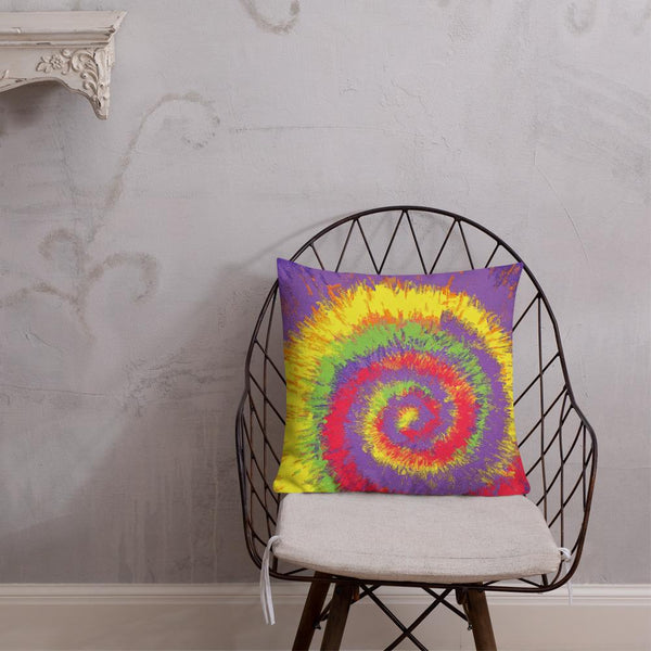 Limited Edition Tie & Dye Print  Decorative Throw Pillow & Cushion, 18 x 18 in and 22 x 22 in Holi 1