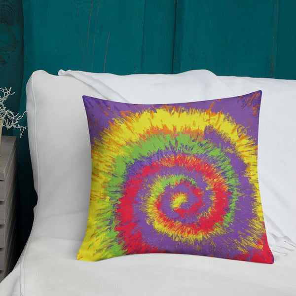 Limited Edition Tie & Dye Print  Decorative Throw Pillow & Cushion, 18 x 18 in and 22 x 22 in Holi 1