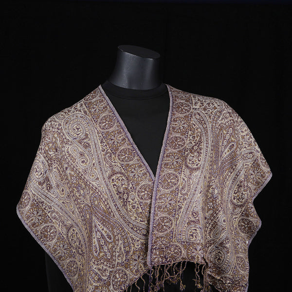 Handwoven Scarf Paisley Pattern