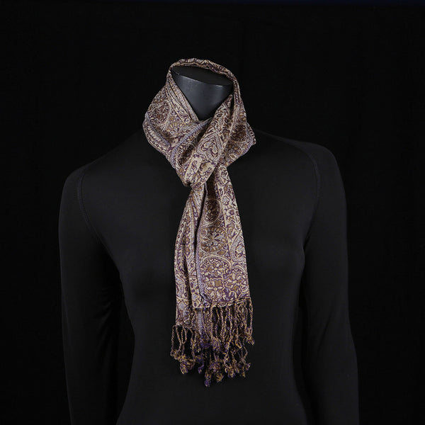 Handwoven Scarf Paisley Pattern