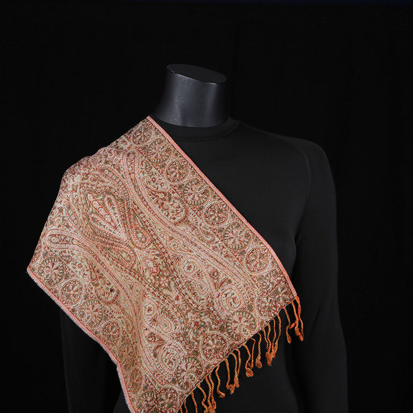 Handwoven Scarf Paisley Pattern