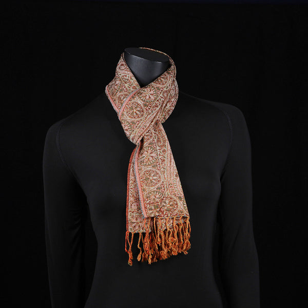 Handwoven Scarf Paisley Pattern