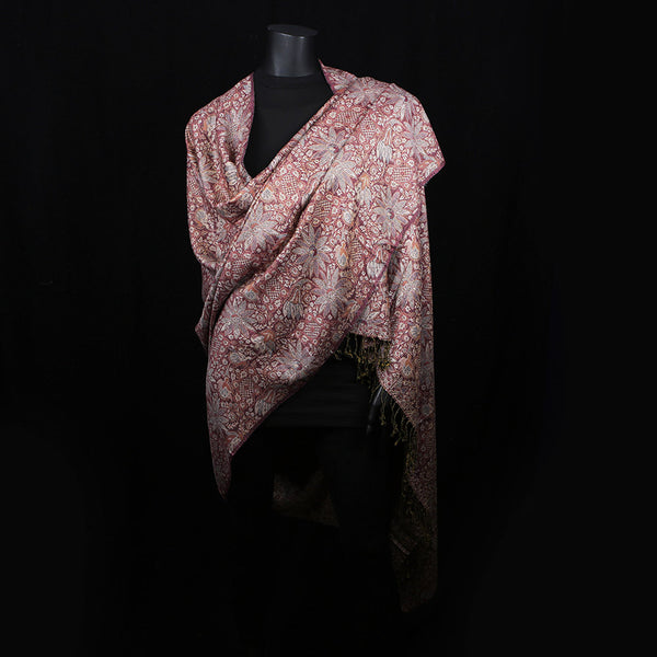 Handwoven Large Chador / Shawl - Shades of Pink