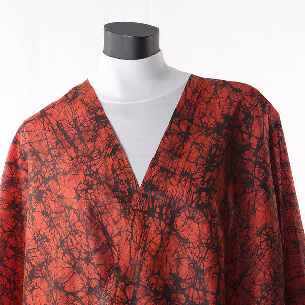 Blended Cotton Viscose Women's Scarf Batik Print large size, ideal for hijab or head scarf or for pairing with formal / informal outfits.