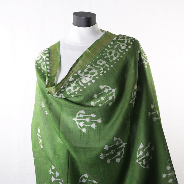 Blended Cotton Viscose Women's Scarf Batik Print Floral